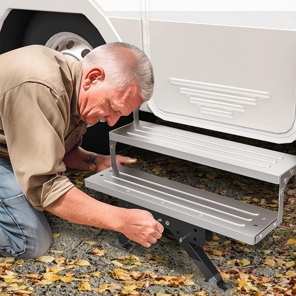Heavy-Duty RV Step Stabilizer Step Stabilizer Jack... – Grandado