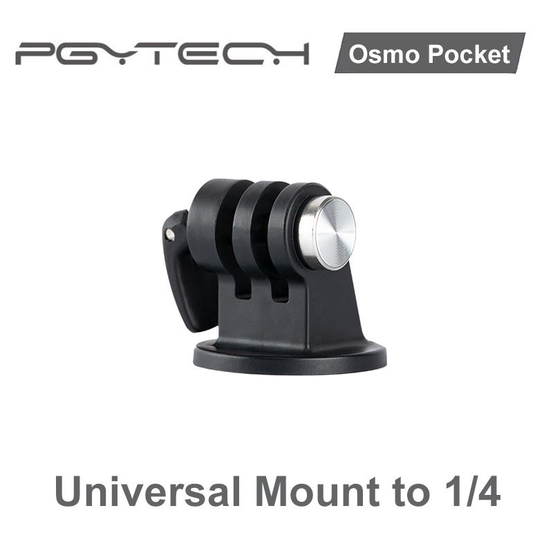 PGYTECH Dji Osmo Pocket Universal Mount Kit Aluminum Camera L Bracket Mount to Data Port to Universal Mount Accessories: Mount to 1-4