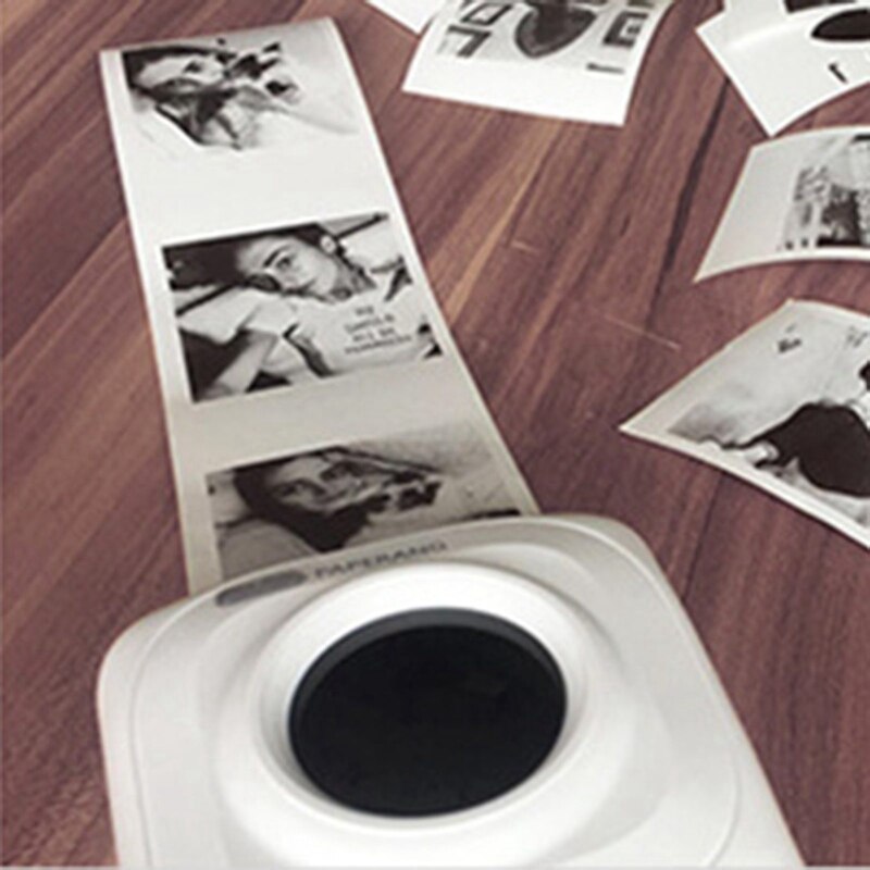 Mini Thermische Printer Draadloos 57*30Mm Gevoelige Sticker Printen Papier Met 3Rolls 5M Verkeerde Topic zelfklevend Papier