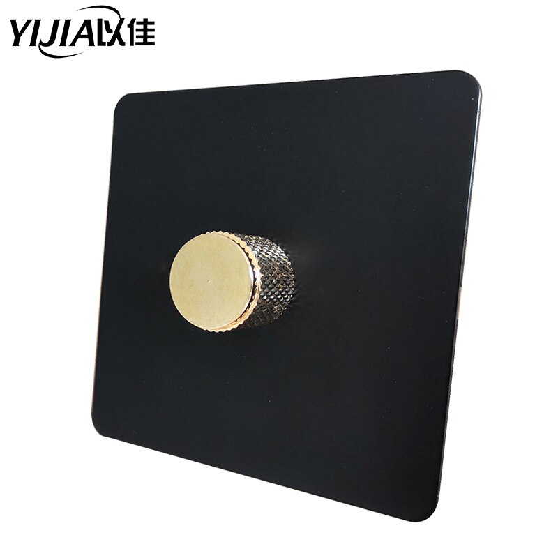 Wallpad simple LED gradateur interrupteur 1Gang électrique lumière luminosité régulateur Antique laiton norme ue avec griffes