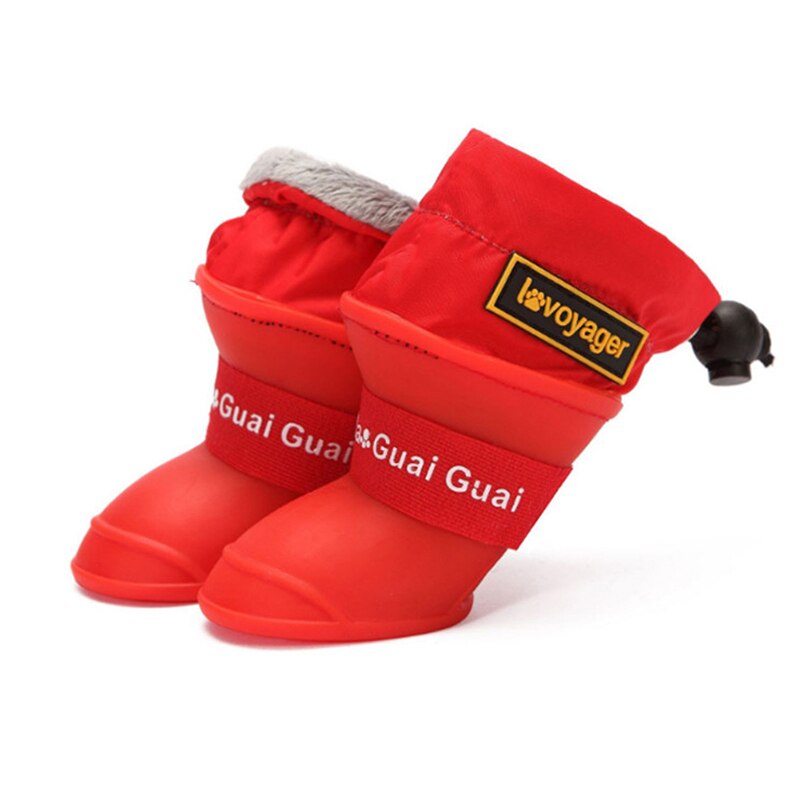 Rainproof Anti-snow Dog Boots Super Warm Winter Dog Rain Shoes Anti Slip Soft Silicone Waterproof Pet Shoe For Small Medium Dogs