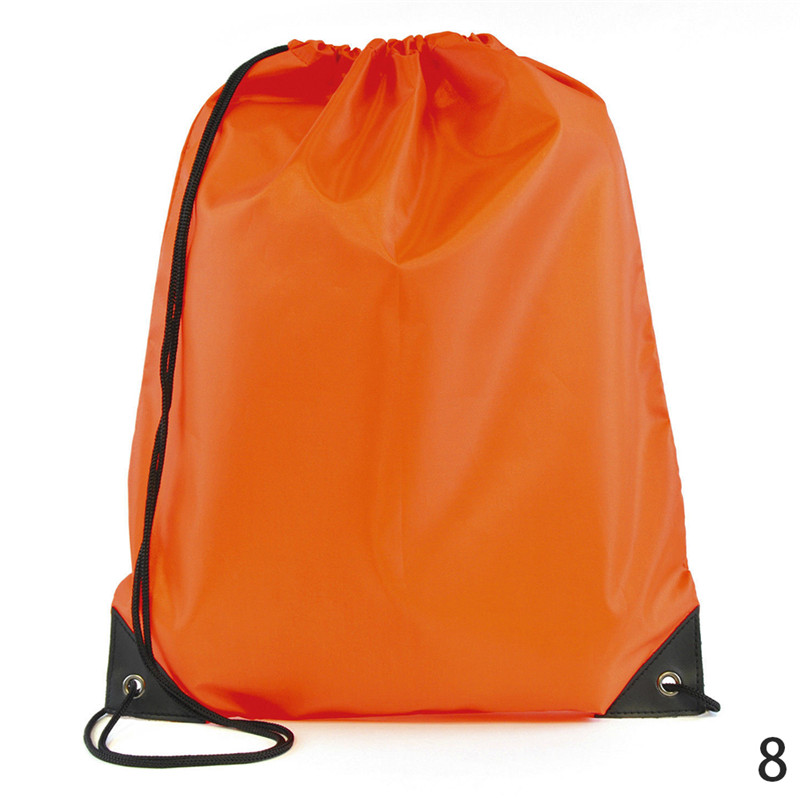 freundlicher Tragbare Wasserdichte Sport Tasche Verdicken Kordelzug Gürtel Reiten Rucksäcke Fitnessstudio Kordel Schuhe Taschen tanzen Ballett PE Rucksack: Orange