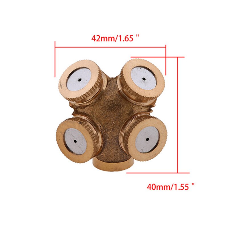 1Pcs M14x1.5 Brass Agricultural Mist Spray Nozzle Garden Irrigation System lawn Sprinkler Irrigation Nozzle Sprayer Heads Tools