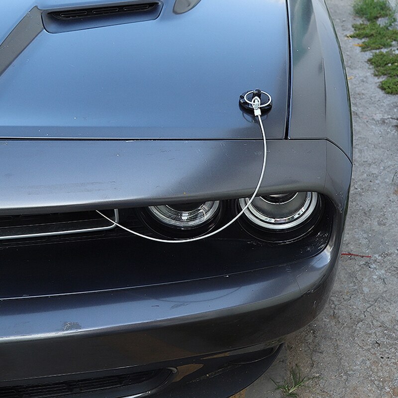 Car Engine Lock for Dodge Challenger Car Engine Hood Latch Lock Catch Decoration Cover Protect for Dodge Challenger
