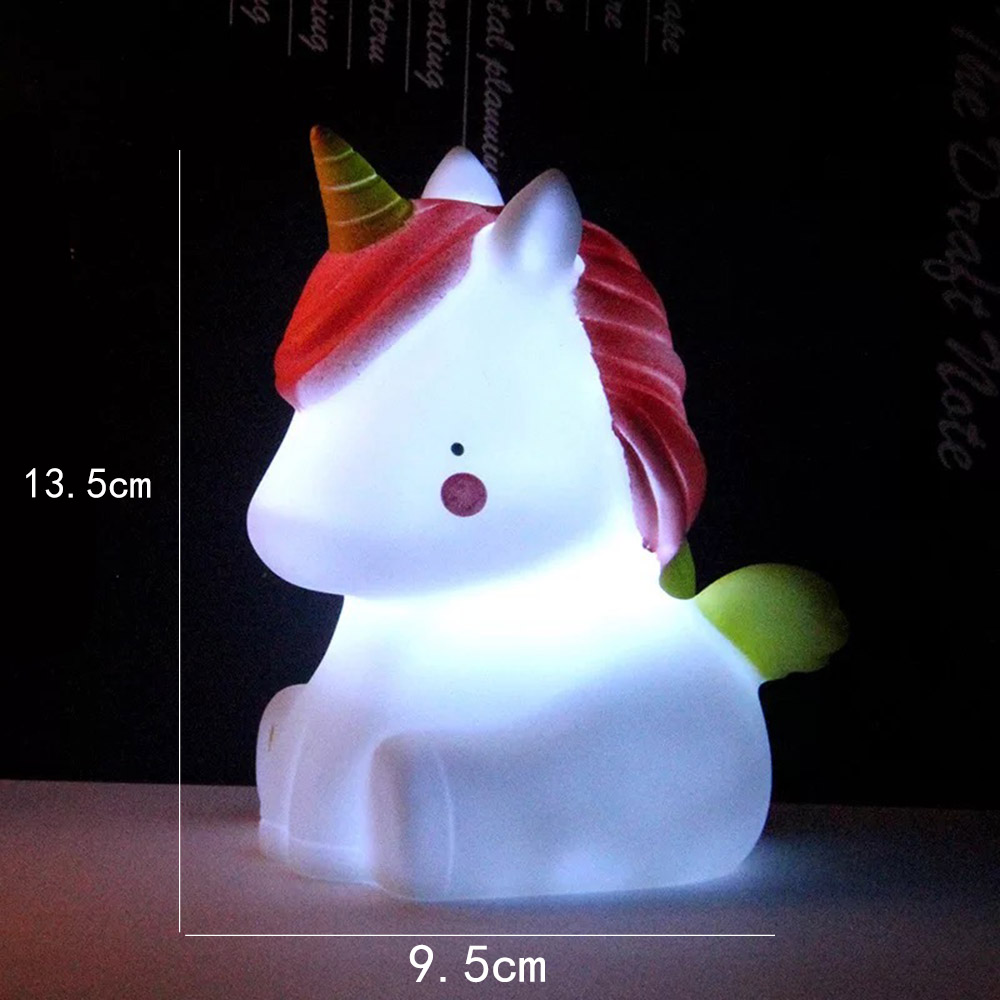 Baby LED-nachtlicht für freundlicher Einhorn Mond Wolke Sonne Stern Baby Schlaf Spielzeug Licht-hoch Spielzeug für freundlicher Art Schreibtisch Lampe Heimat Deko: Einhorn hell2