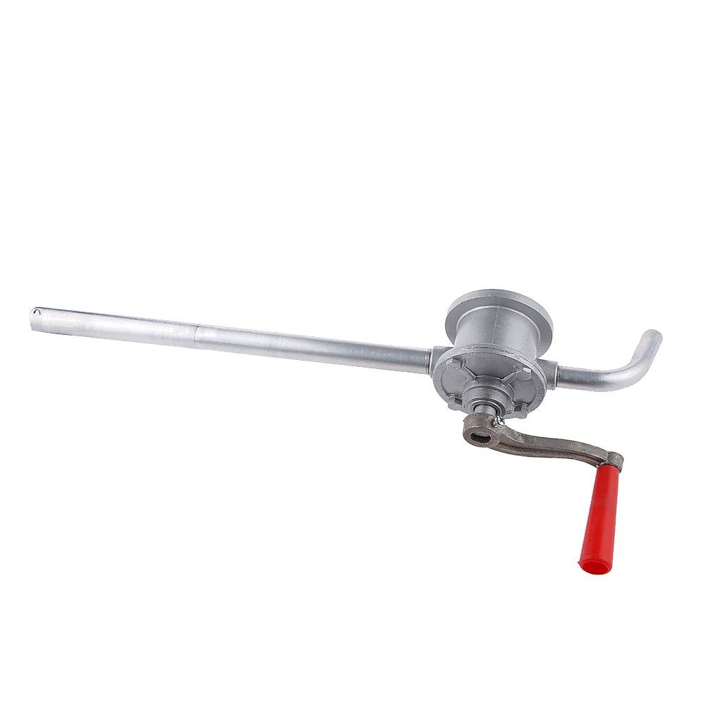 Manual Hand Crank Rotary Pump Oil Fuel Transfer Suctin Drum Barrel Lightweight Aluminium Alloy Car Accessories