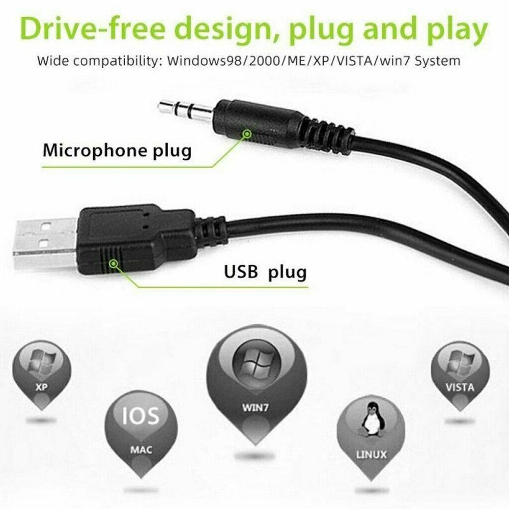 Notebook HD Clip USB Camera Drive-Free Computer Video WebCamera with Webcam Mini PC Head Built-in Microphone 1080P Computer J5I6