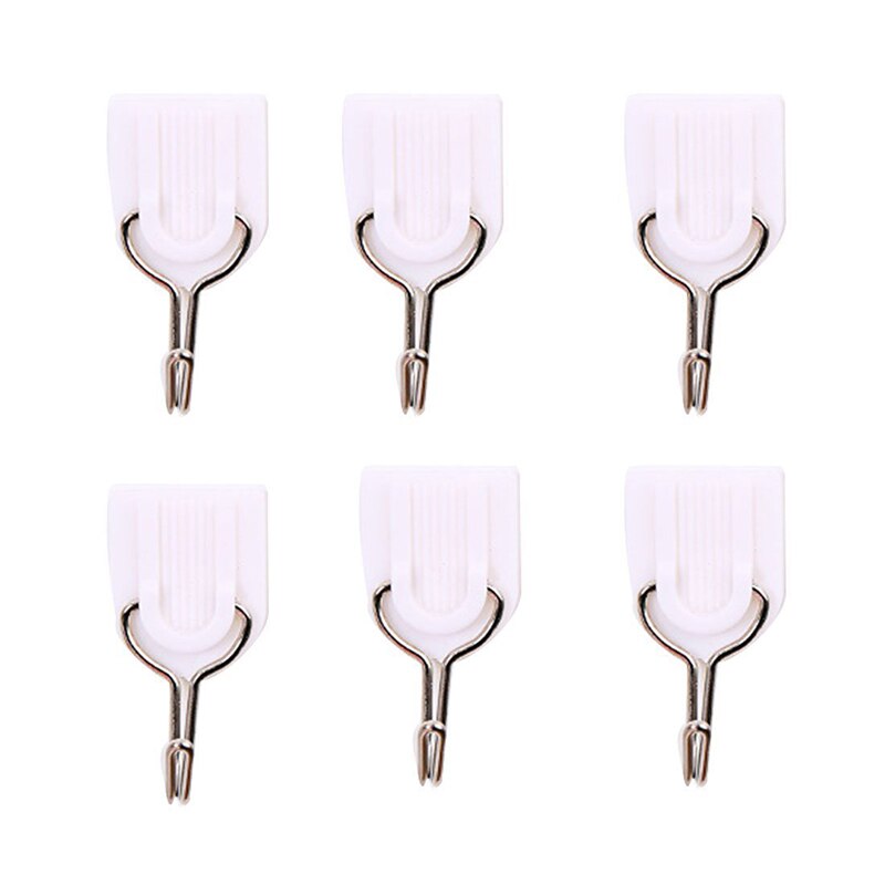 12Pcs Sterke Lijm Traceless Haak Keramische Tegel Glas Stok Haak Houder Muur Deur Keuken Badkamer Muur Gemonteerde Handdoek hanger