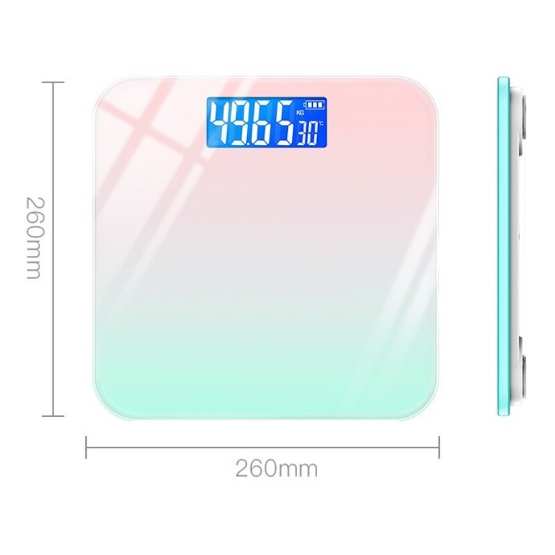 Bathroom Smart Digital Weight Scale Bluetooth Mobile Phone Interconnected Body Fat Scale Color Human Health Monitoring Tool