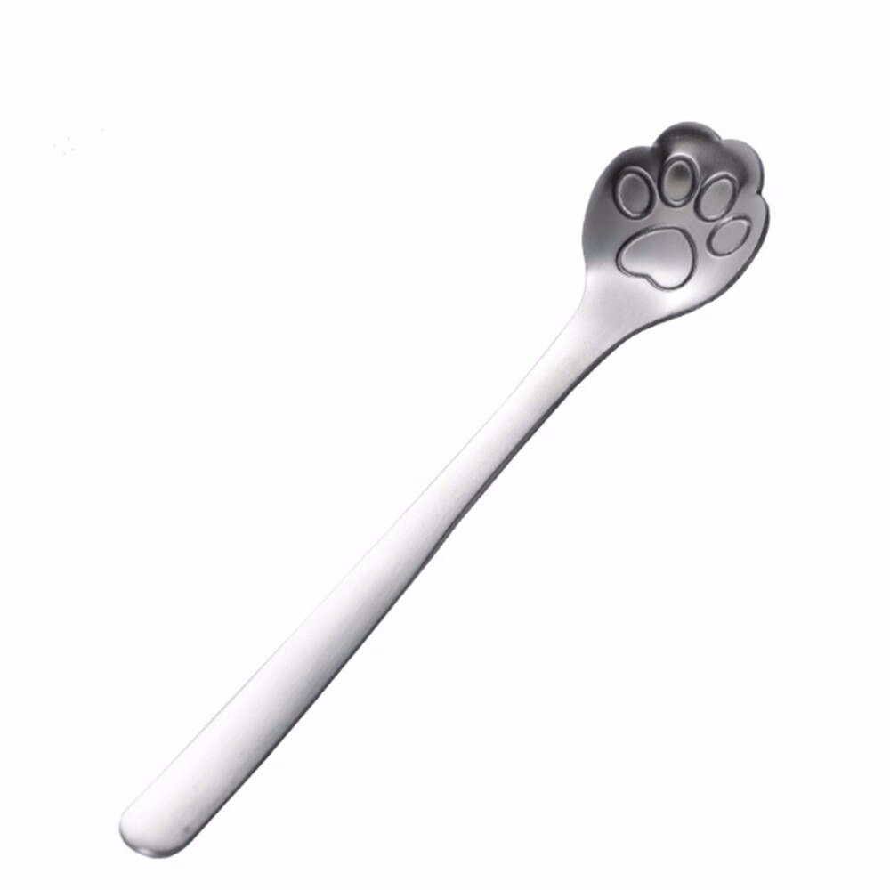 Goud Kat Klauw Mini Creatieve Koffie Roestvrij Stalen Lepel Dessert Snoep Thee Lepel Drinken Servies Keuken Gadget: 1