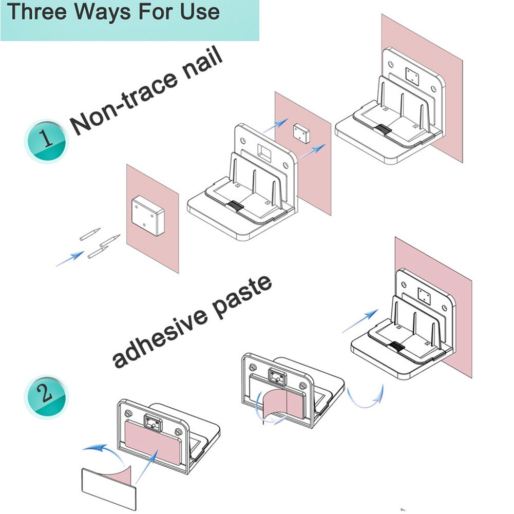 TV Box Bracket Wall Mounted Easy Install Strong Bearing Small Device Media Players Universal Stand Router Adjustable Angle Home