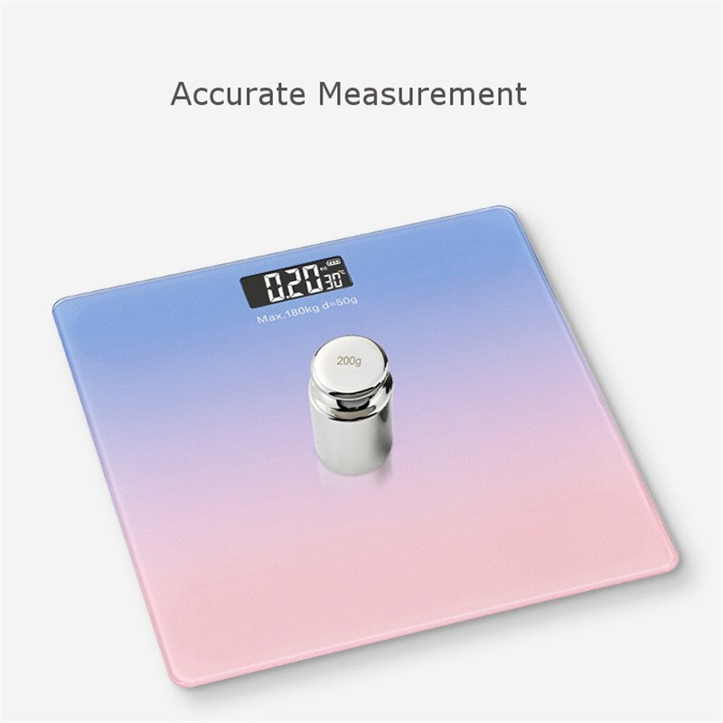 USB Charging Mini Electronic Weighing Scales Smart Body Fat Scale LCD Display Household Body Weight Bathroom Scale Floor Scales