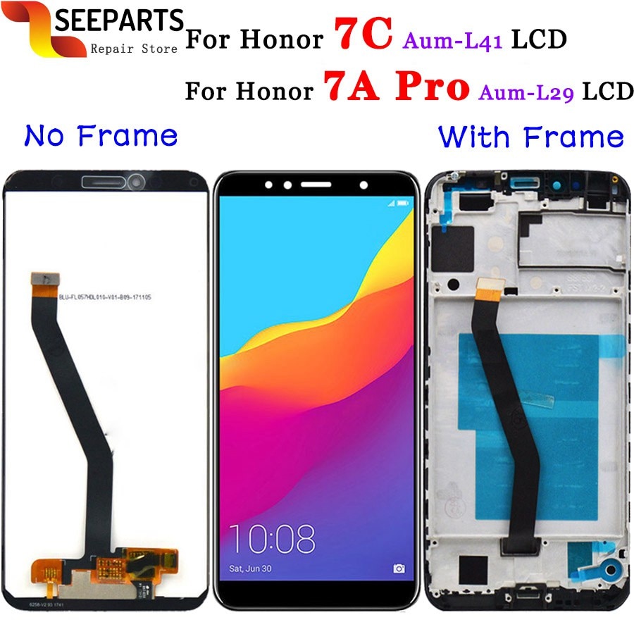Schermo originale per Huawei Honor 7C LCD AUM-L41 Schermo tocco schermo Digitizer assemblaggio ATU LX1 / L21 per Huawei 7A pro AUM-L29