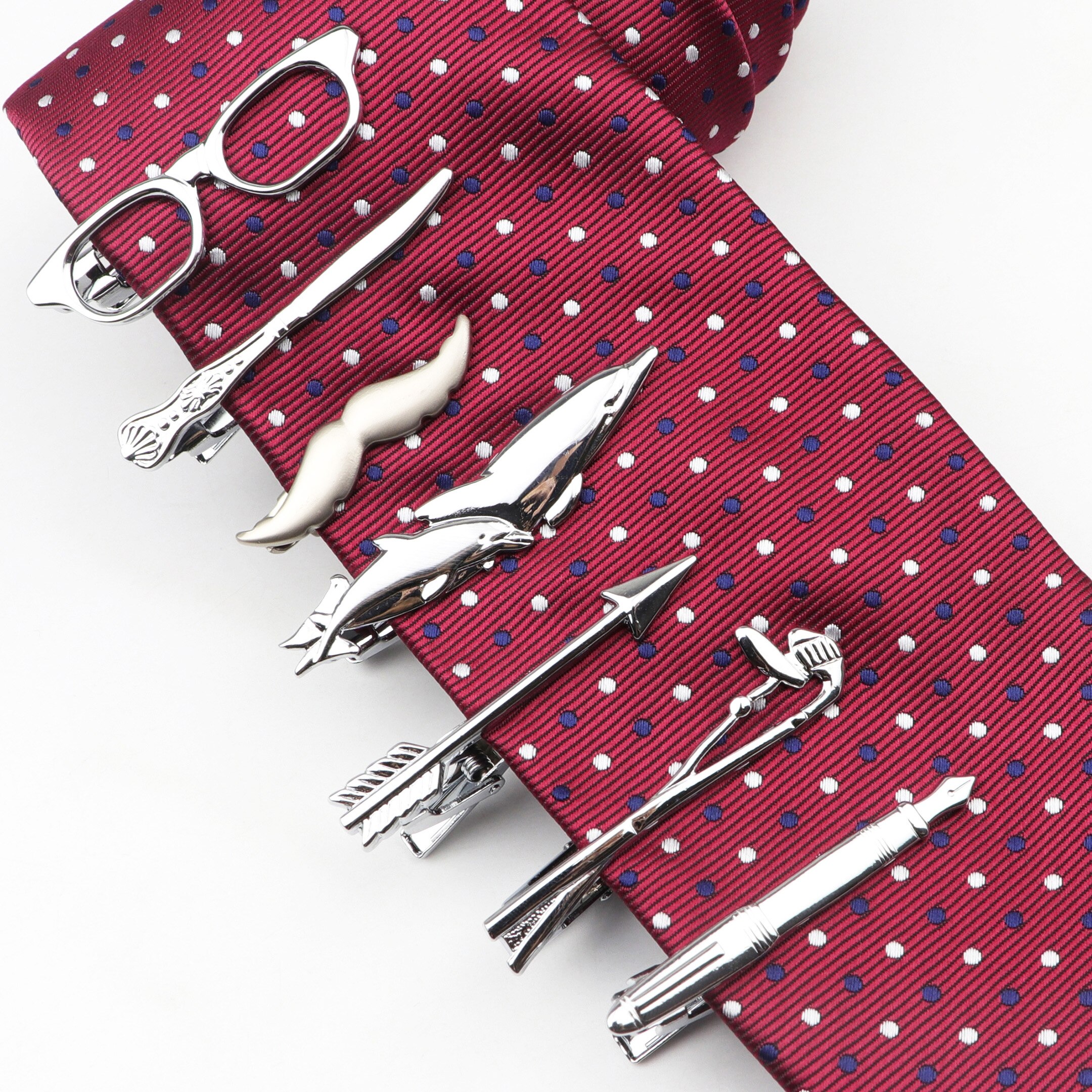 Küchenchef Männer der Küche Krawatte Clips Metall Gabel Messer Löffel Silber Gold Nette Delfin Pfeil Stift Auto Flugzeug Bräutigam Bar Party Zubehör