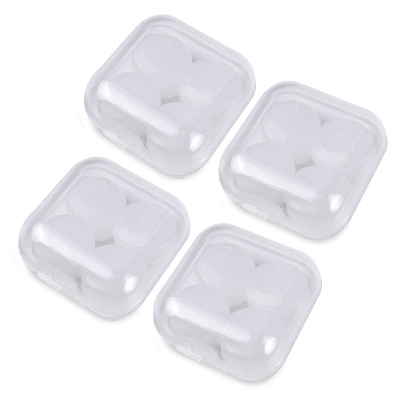 8/16pz Tappi per le orecchie in silicone Tappi per le orecchie in silicone riutilizzabili Dormire Nuoto Studiare Tappi per le orecchie modellabili Riduzione del rumore Cancellazione: Avorio