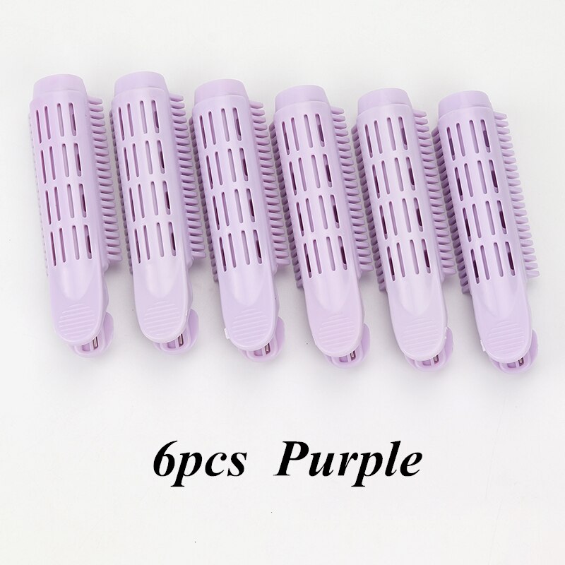Ensemble de pinces de coiffure coréennes, en résine, pour cheveux naturels duveteux, à racines, accessoires de coiffure, 3/6 pièces, G0710: Purple 6pcs