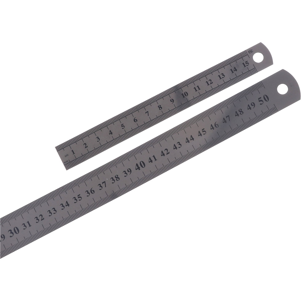1pcs Useful 50cm Precision Double Sided Measuring Tool Sewing Foot Sewing Stainless Steel Metal Straight Ruler Tool