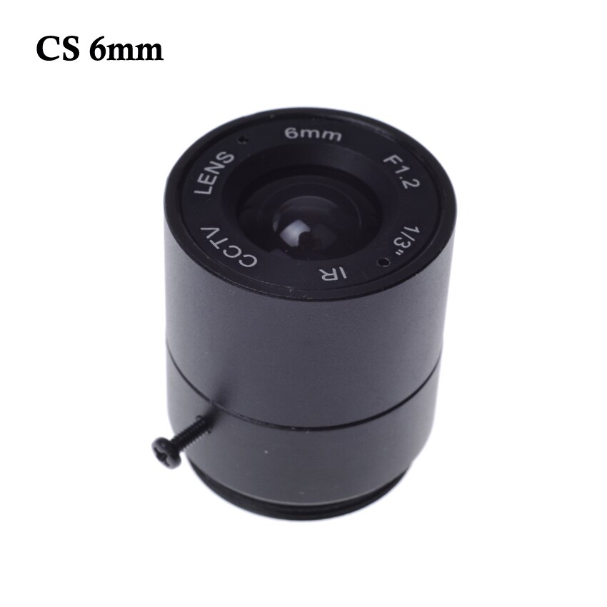 CCTV LENS 6mm 53degrees 1/3" F1.2 CCTV Fixed Iris IR Infrared CS Mount Lens For Security CCTV Camera