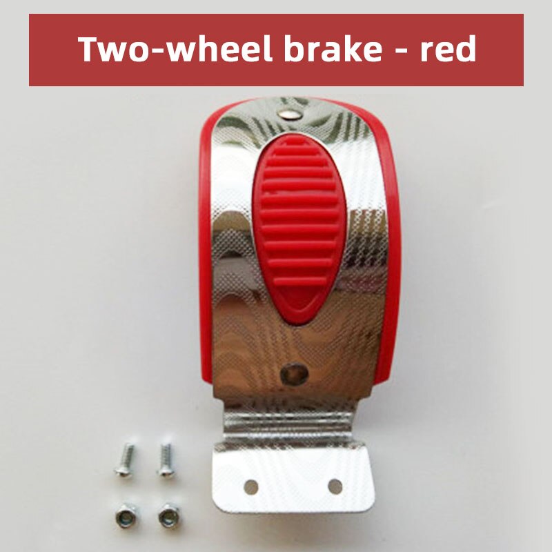 Almofadas de freio scooter para crianças, freio de roda traseira, skid, roda traseira, acessórios, 3 ou 4 rodas: Violeta