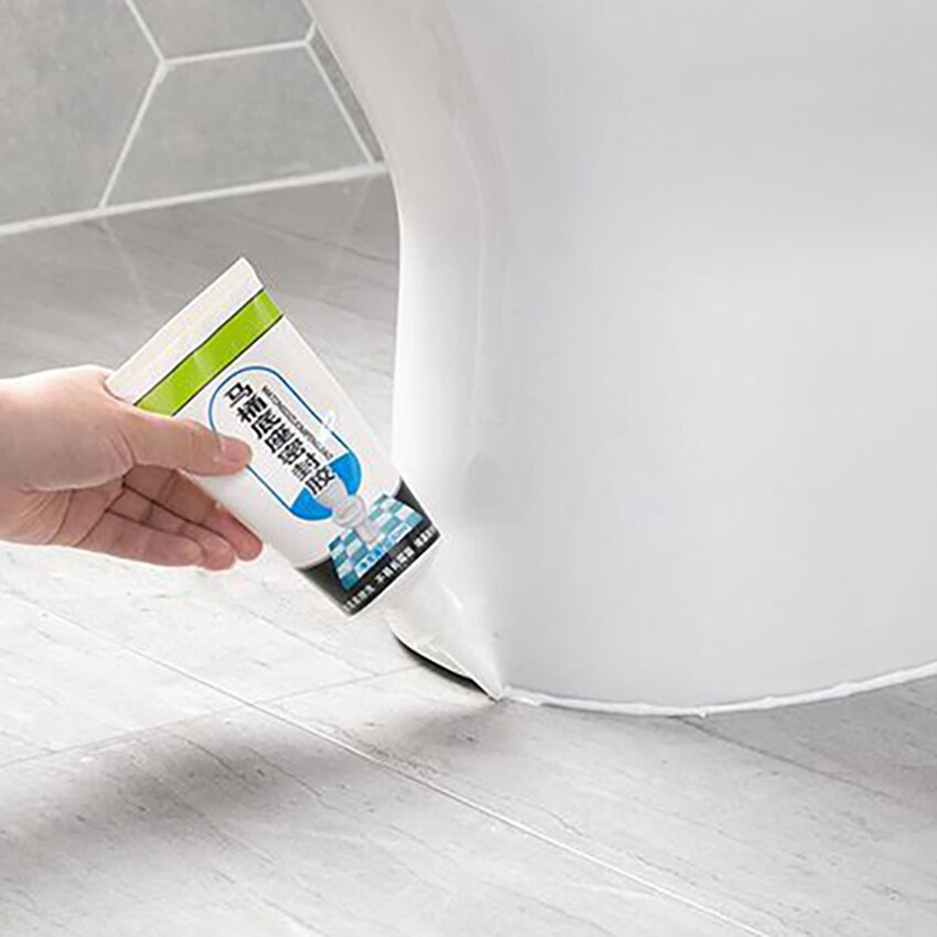 Bathroom Toilet Base Caulk Sealant Floor Tile Grout Refill Agent, Waterproof Ground Gap Sealer Repair Glue Tile Reform Grout