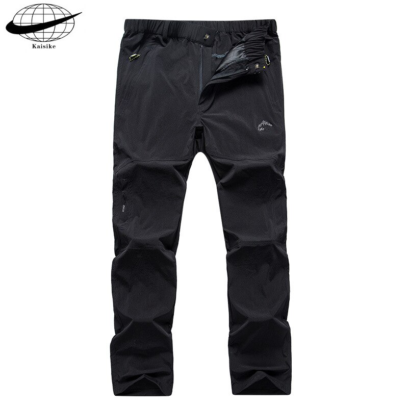 Outdoor Zomer Men \ &#39;S Sport Broek Vissen Sneldrogende Mountain Winddicht Waterdichte Dunne Elastische Wiaist Broek mannen: 5XL / Black