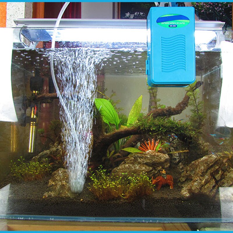 Aquarium Aquarium Luchtpomp Ultra Stille Batterij Aangedreven Zuurstof Luchtbellen Pomp XHC88