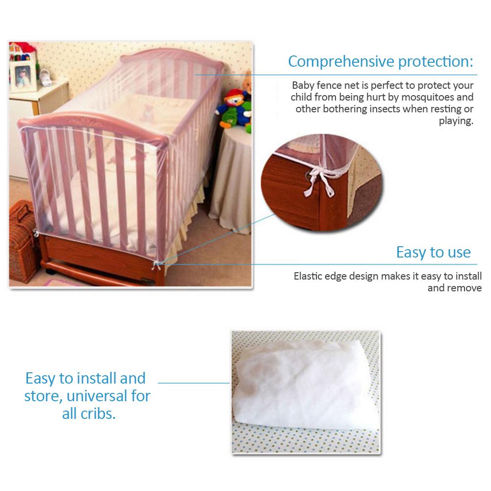 Moustiquaire pour berceau d'enfant, accessoires de soins pour bébé, respirants, anti-insectes, pour -né
