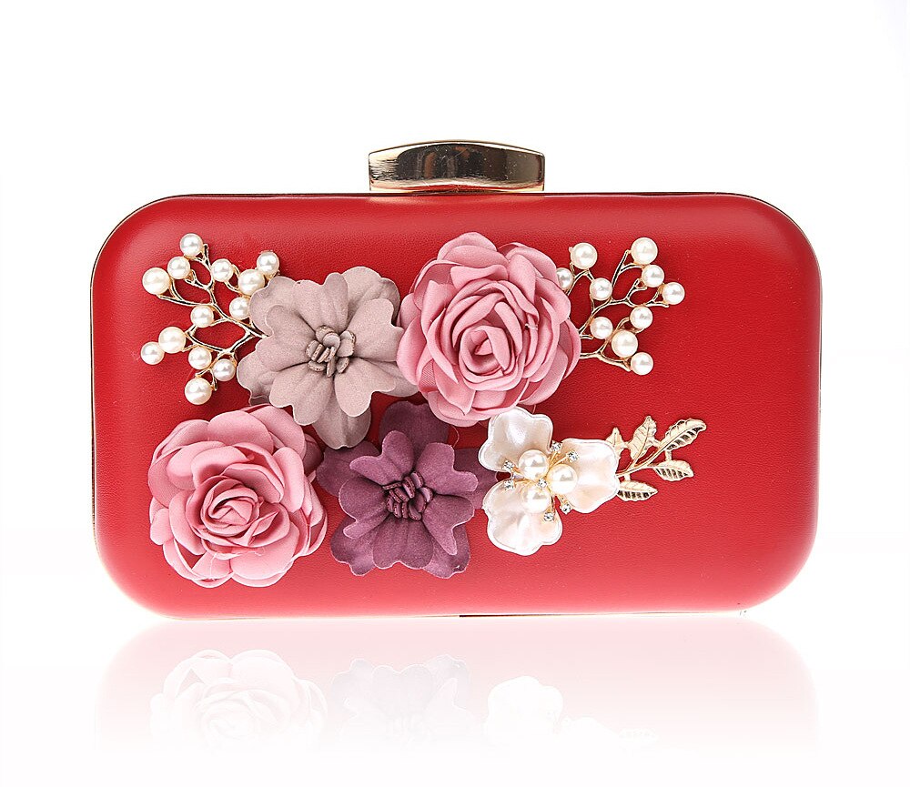 2022 Vrouwen Clutch Bag Dames Zwart Avondtassen Dames Koningsblauw Dag Koppelingen Portemonnees Vrouwelijke Roze Bruiloft Tas WY148: Rood