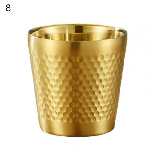 Gobelet à thé, 175/300ml, de couleur argent, de supérieure, pour le lait, tasse à thé, empilable, pour les Bars: 8