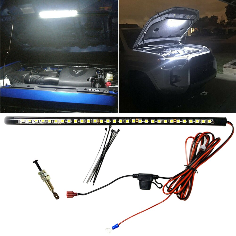 Wit 12V Tot 14V 5W Met Automatische Schakelaar Onder Kap Led Licht Kit Auto Accessoires Inspectie Waterdichte reparatie Lamp Vrachtwagens