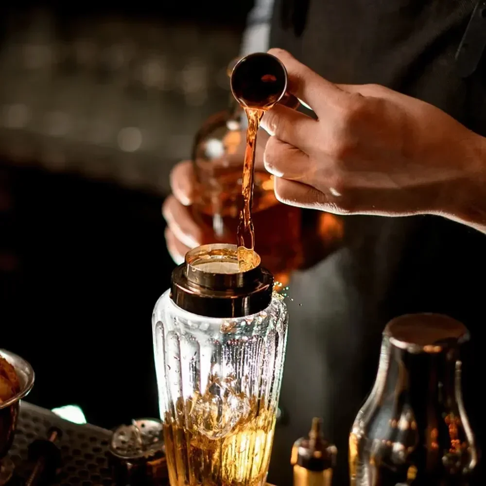 2PCS 30/60ml Cocktail Wine Shaker Measure Cup Stainless Steel Double Shot Drink Spirit Measure Jigger Kitchen Supplies gadget