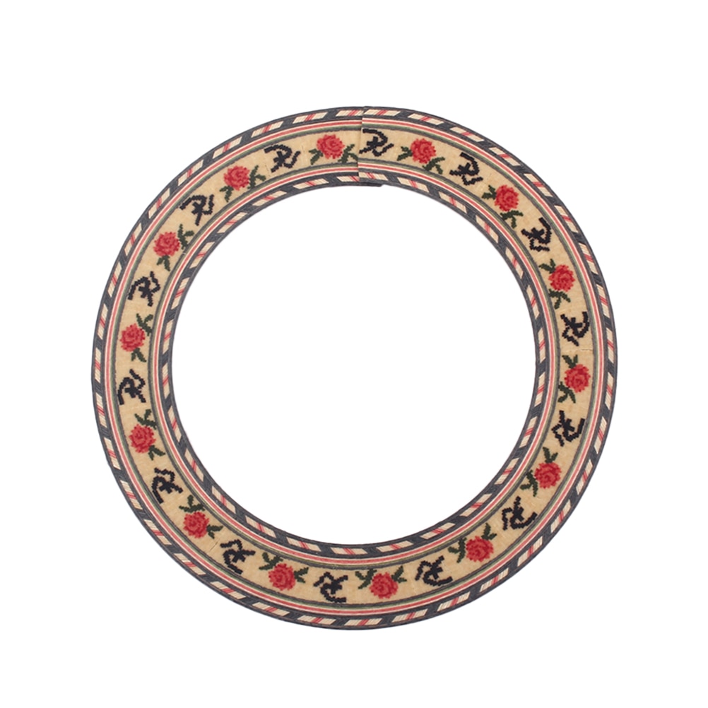 Guitar roset tilbehør akustisk guitar lydhul soundhole rosette træ guitar dele tilbehør gxb 03 ( brun)