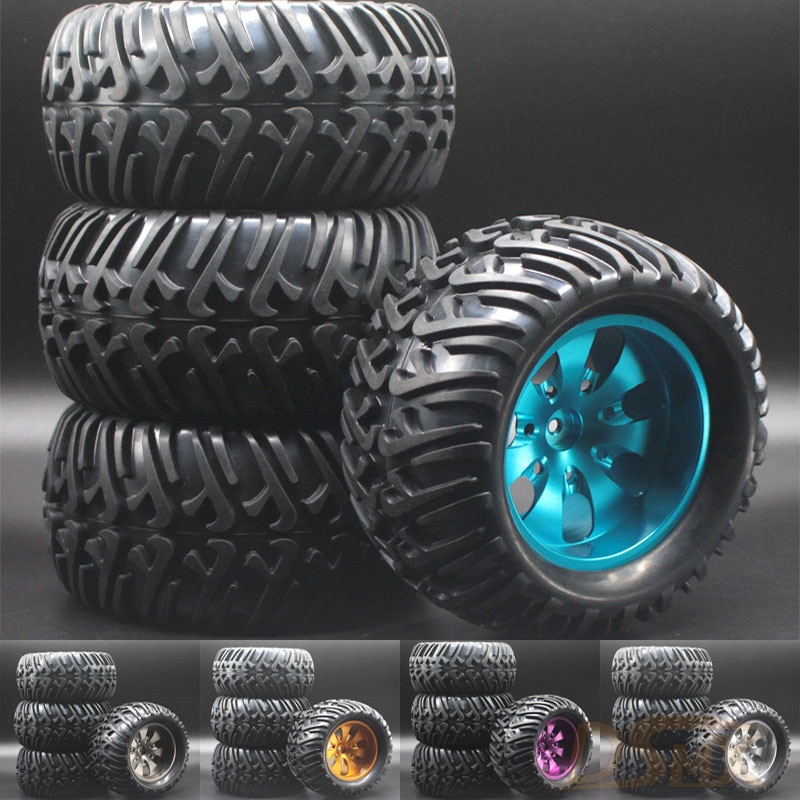 Hsp 1/10 Metal Bigfoot Tires Truck Tires Suitable For 94111 94188 94108 And Other Hpi