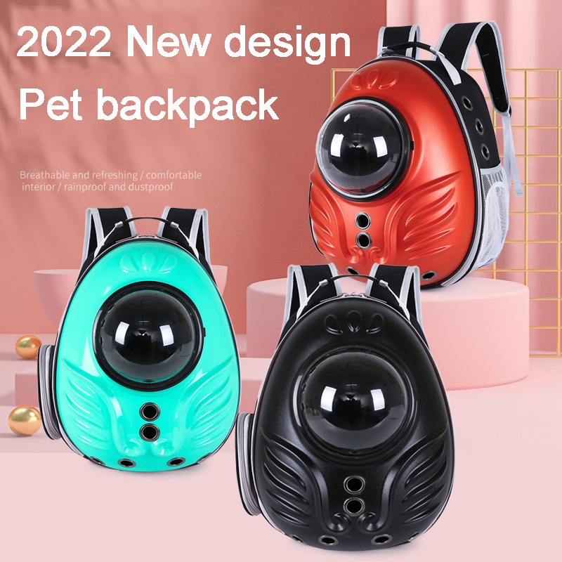 2022 Cat Bag Outdoor Carrying Bag Space Capsule Portable Pet Backpack Hard Shell Cage Shoulder Transparent School Small Dog Bag