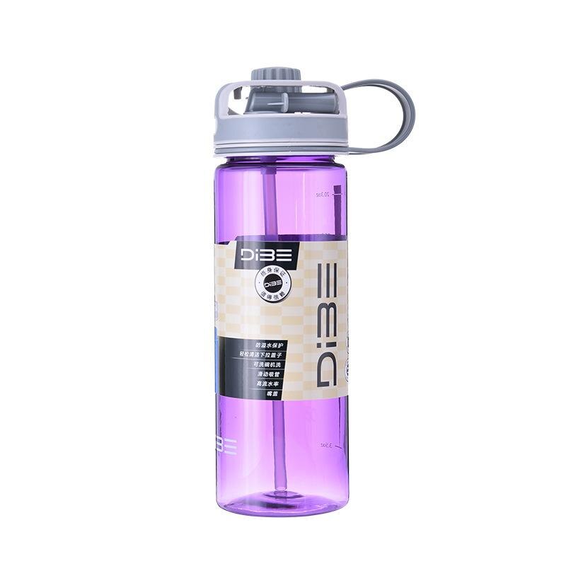 500 Ml/600 Ml/700 Ml Water Fles Outdoor Reizen Climbling Wandelen Sap Coke Water Fles Bpa Gratis food Grade Materiaal: 600ml / purple