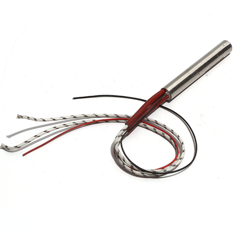 Cartouche chauffante à tête unique en acier inoxydable 304, avec Thermocouple de Type K, 6mm x 3 8/40/42/45/48mm