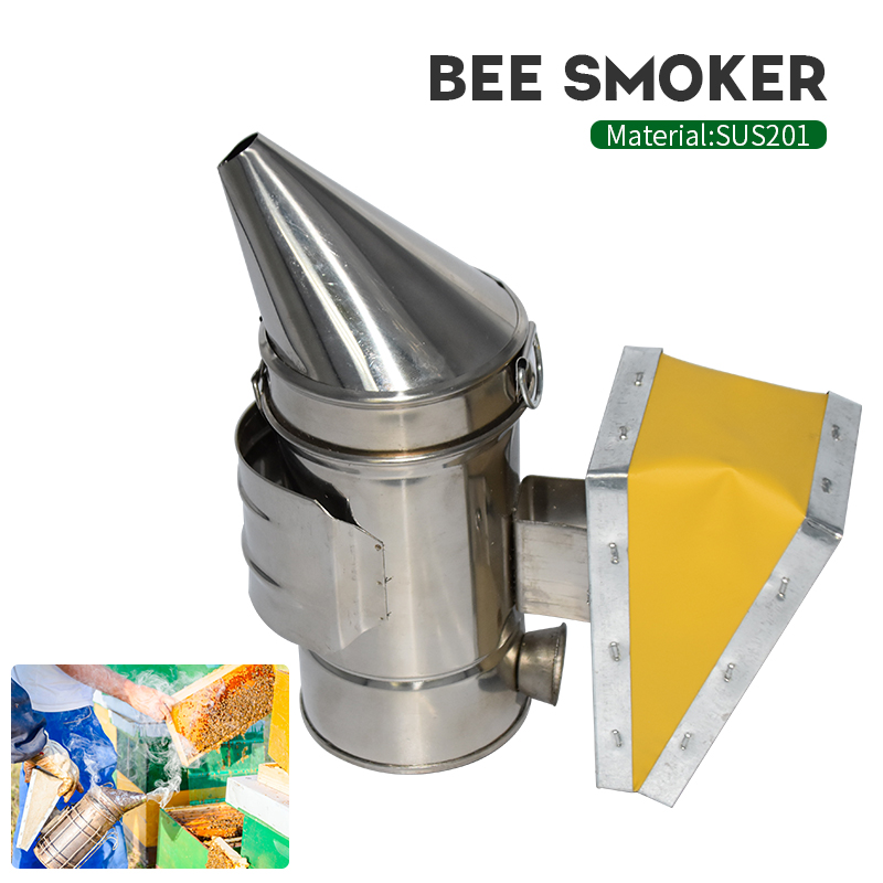 Bijenteelt Roker Rvs Apparatuur Bijenkorf Doos Tool Benodigdheden Voor Bijenkorf Bee Handleiding Rook Maker Met Opknoping Haak Gereedschap