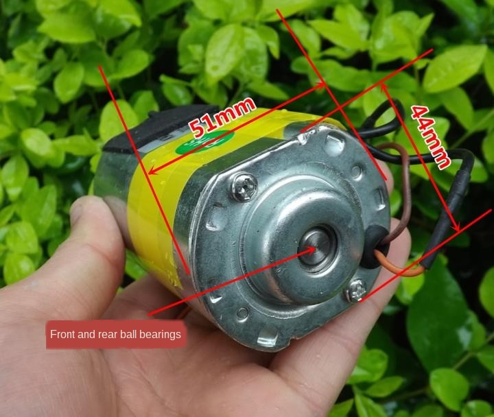 [Special Offer] DC Permanent Magnet Motor Forward And Reverse Adjustable Speed Motor Threaded Shaft DIY Generator 24V30W