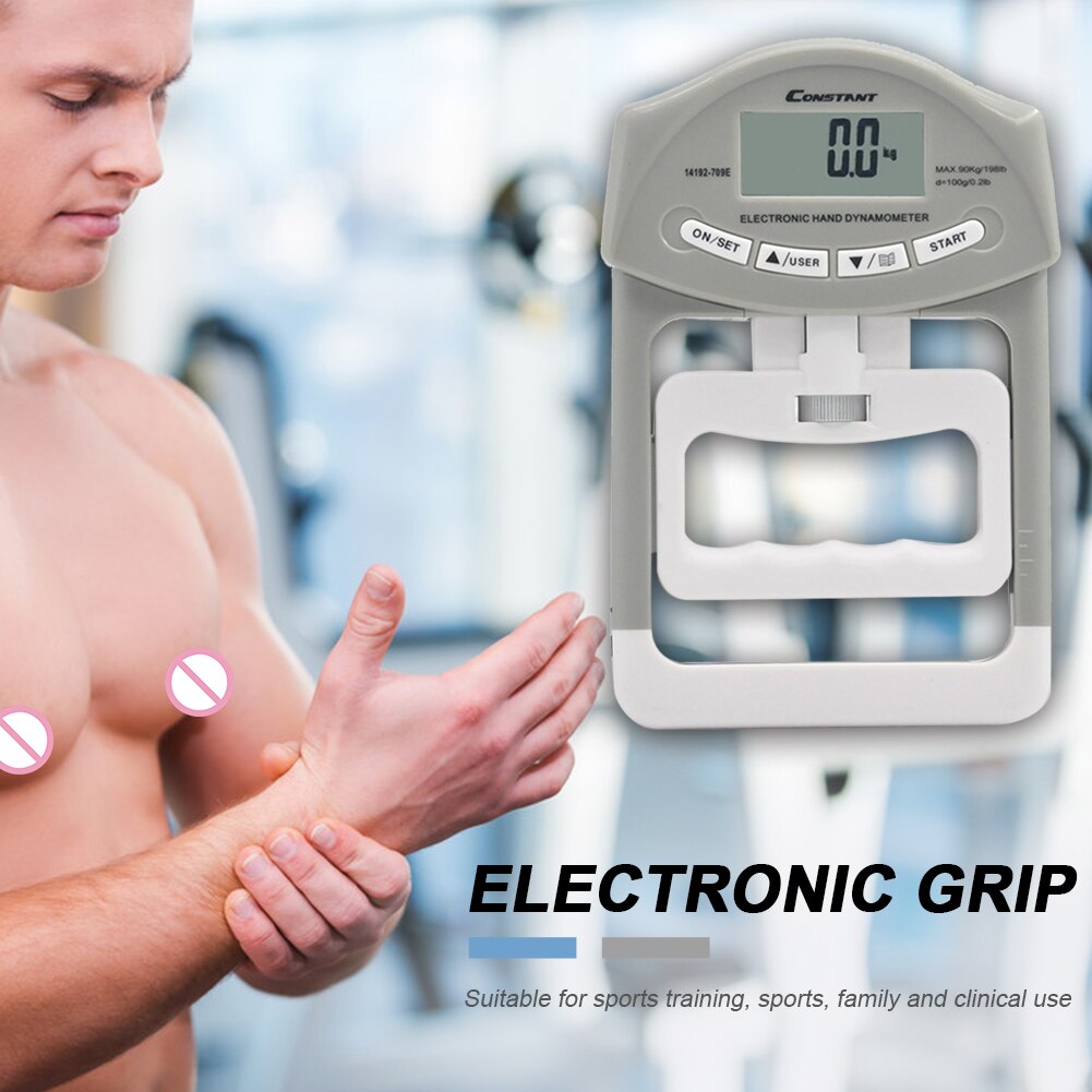 Strength Measurement Meter Dynamometer Grip Strength Measurement Meter Auto Capturing Hand Grip Power 200 Lbs / 90 Kgs