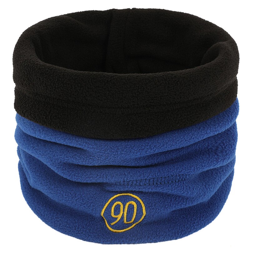 Winter Scarf Warm Cashmere Knit Warmer Neck Scarves Soft Ring Scarf Women Men Beanie Hat Double-sided Wear Snood Cap foulard A4: Blue