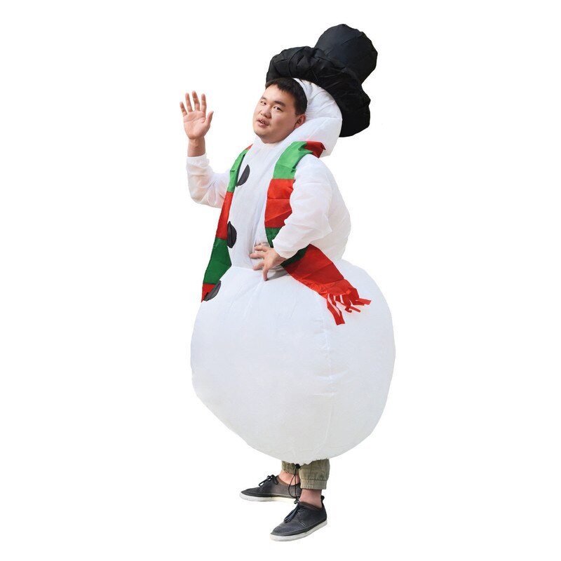 Inflatable Costume Snowman Mascot Costume Suits Cosplay Party Game Dress Outfits Clothing Advertising Carnival Christmas Adults