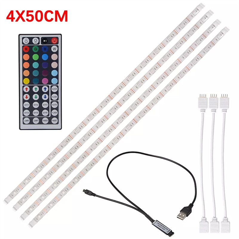 DC5V USB Cable LED strip light lamp SMD 5050 TV Background Lighting Kit Desktop Background Lamp for TV Computer Display Screen