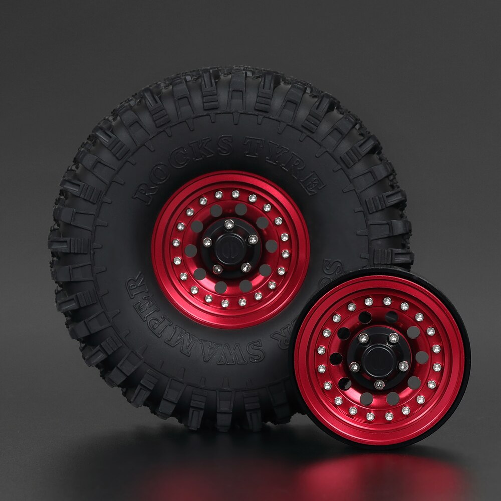 Metallo 1.9 "Morsetto Anello Beadlock Wheels Rim CNC Anodizzato per 1/10 RC Crawler Axial SCX10 CAPRA WRAITH Traxxas TRX4 TRX6 RGT 86100