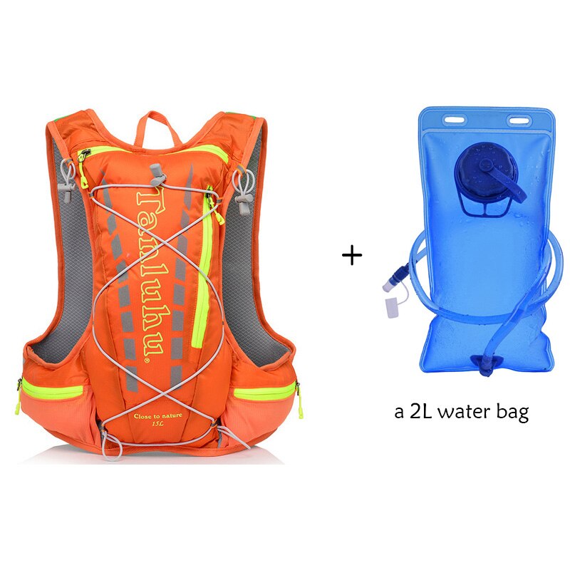 Hydratatierugzak 15L Geïsoleerde Rugzakken Met 3L TPU Waterzak Fietsrugzak Zwart P 010555930589
