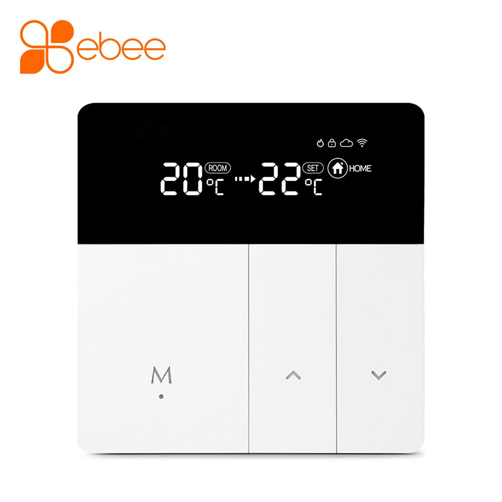 EBEE Tuya WiFi Thermostat for Underfloor Electric Heating Cable Film System Works With Google Home Alexa