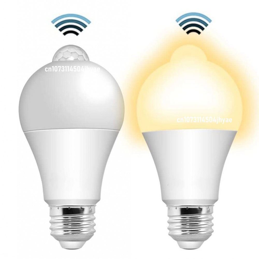 85-265V E27 LED Bewegingssensor LED-lamp 20W 18W 15W 12W LED-lamp PIR-sensorlicht Auto AAN/UIT Nachtlampje Thuis Parkeerlicht 220V