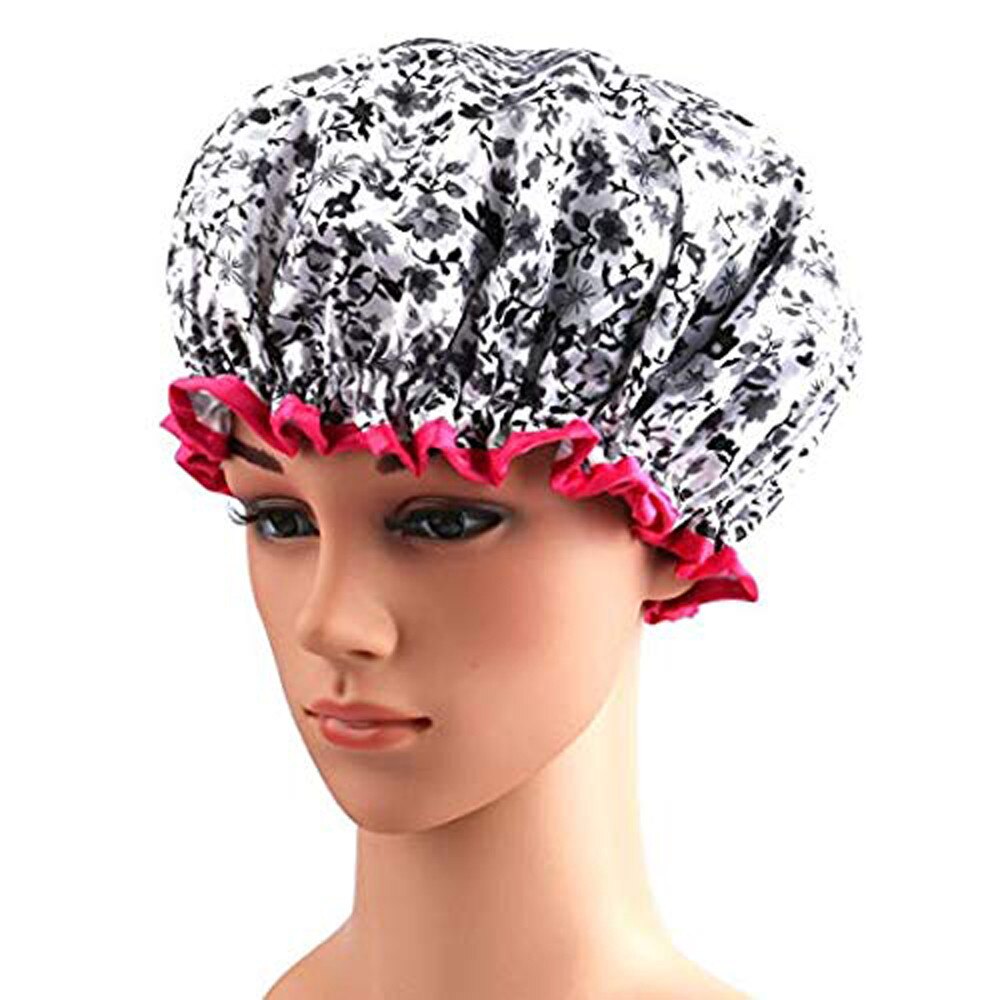 Bonnet bain-douche Extra Large 4 pièces | Parfait pour les longueurs de Cheveux et épaisseurs, Bonnet étanche