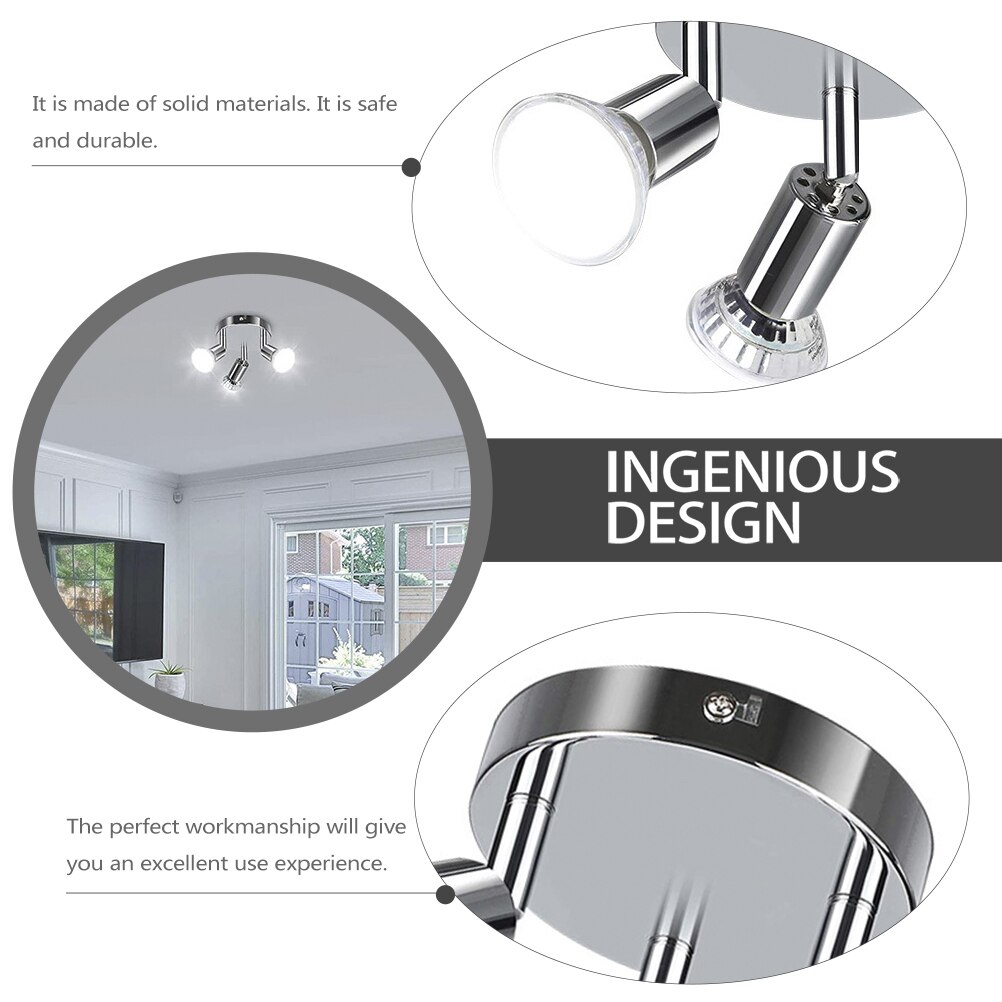 Light Fixture Ceiling Hanging Lighting 3-head Bedroom Hotel Living Room Lamp