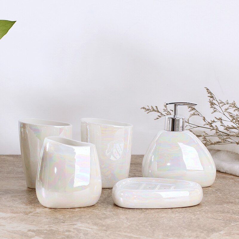 Bathroom Kit Japanese Style White Ceramic Bathroom... – Grandado