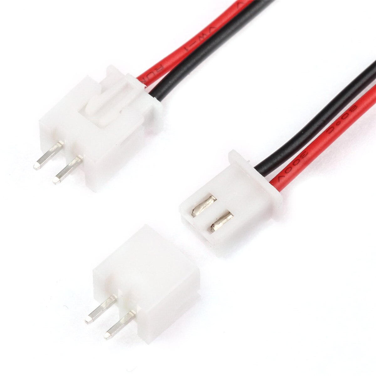 10 set mini mikro 2 stift 3 stift 4 stift jst xh kontakt 2.54mm med 24 awg ledningar kablar 150mm längd stift kontakter terminaler